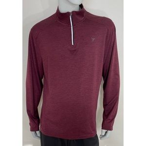 Old Navy Heathered Burgundy Athletic Pullover